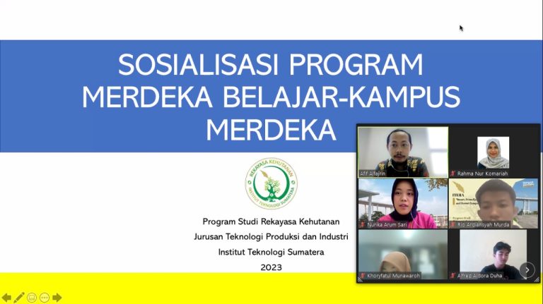 Read more about the article Sosialisasi Program Merdeka Belajar-Kampus Merdeka (MBKM), Program Studi Rekayasa Kehutanan